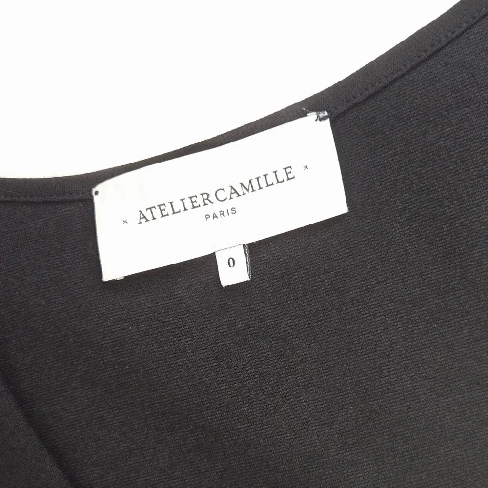 ATELIER CAMILLE Anthropologie Cardigan Viscose Lace Cuffs Women’s Size 0 France - Picture 10 of 14